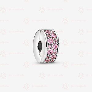Pandora Pink Pavé Clip Charm